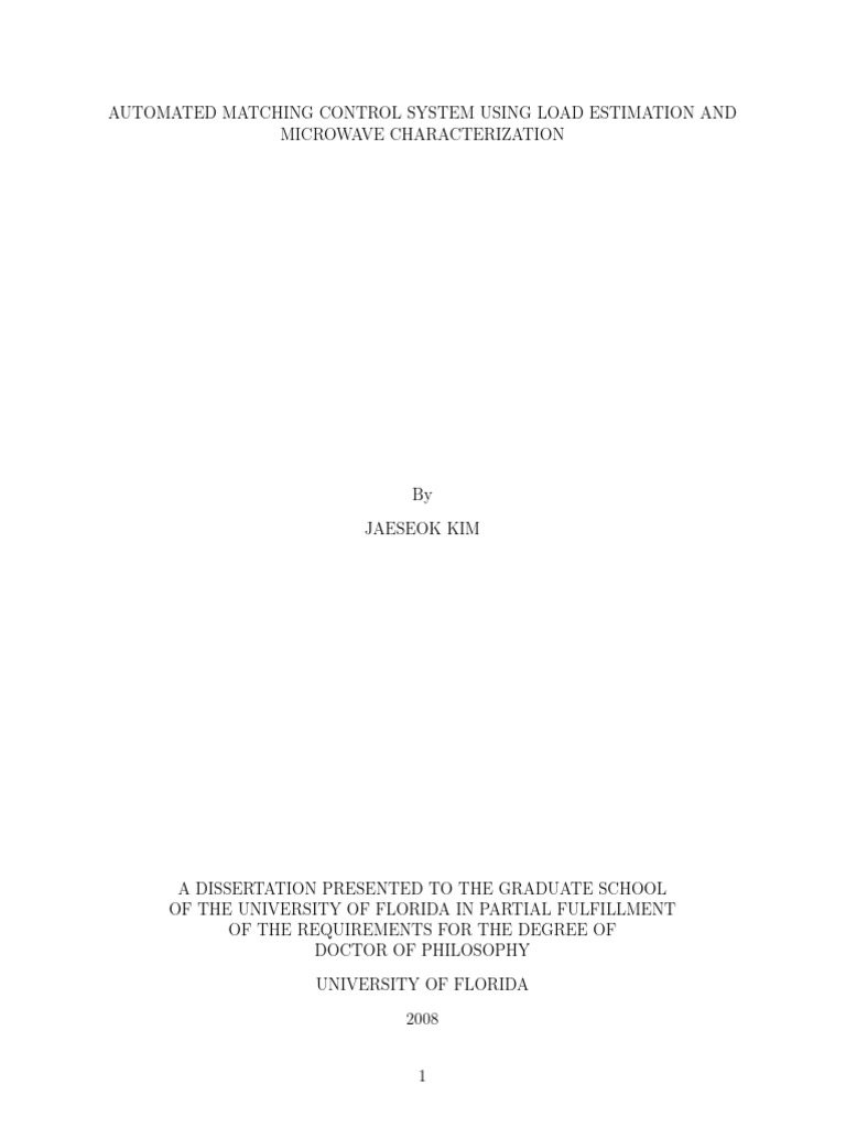 Automated Matching Control System | PDF | Transmission Line ...