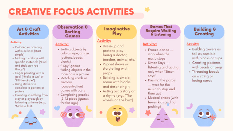 Engaging Creative Focus Activities for Kids | PDF | Bead