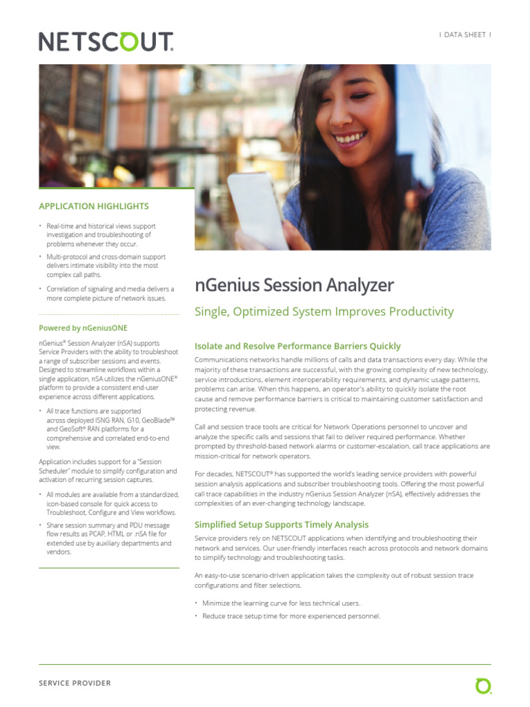 nGenius Session Analyzer Overview | PDF | Computer Network | Usability