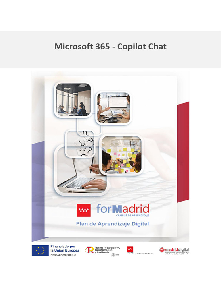 Guía de Uso de Microsoft 365 Copilot Chat | PDF | Chat en linea | Microsoft