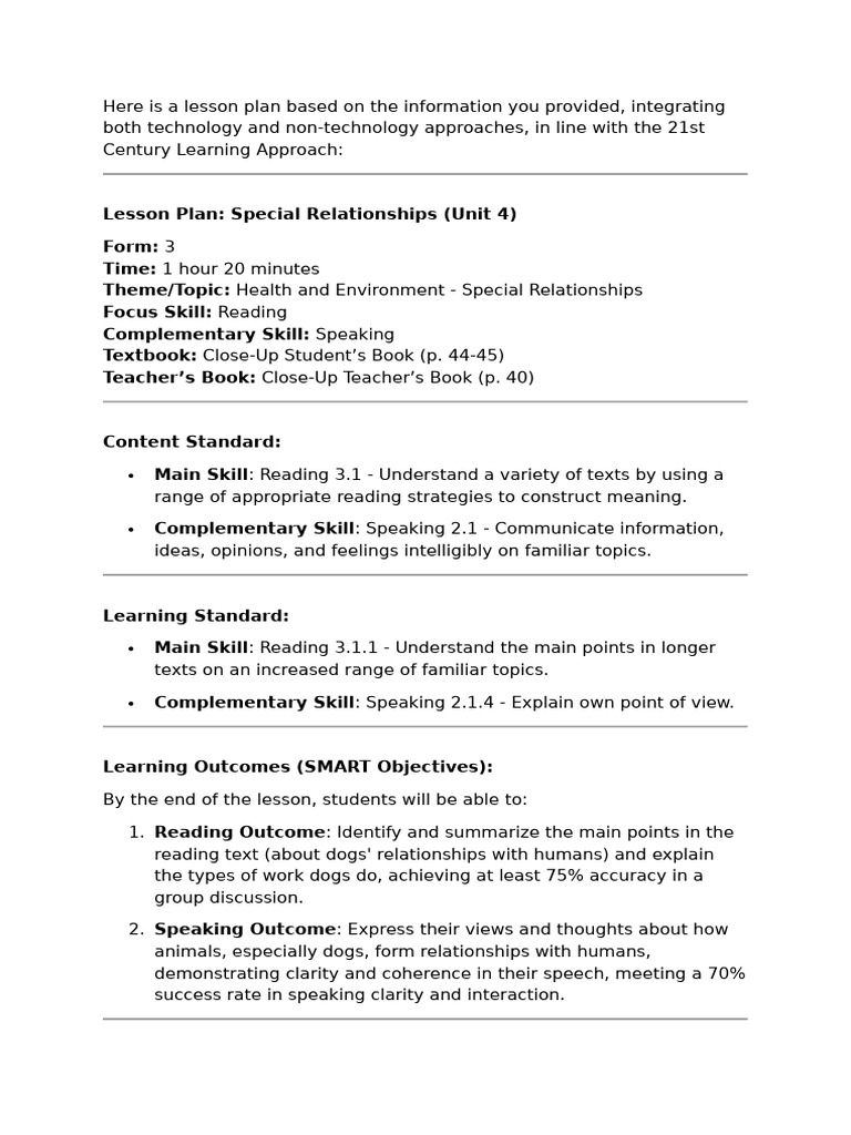 Rph Unit 4 - Introductionnnn (3 Ceria) - Lesson 31 | PDF | Reading ...