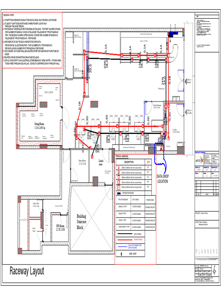 Electrical Raceway Layout Drawing | PDF | Manufactured Goods ...