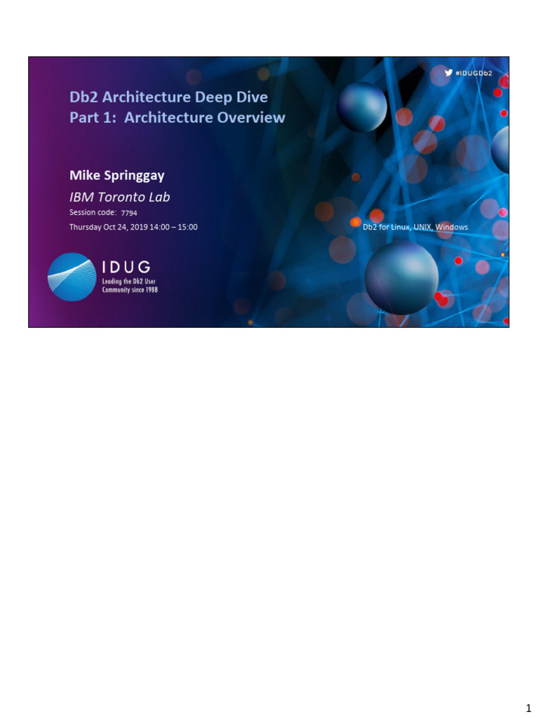 Db2 Architecture Overview Session | PDF | Cache (Computing) | Databases
