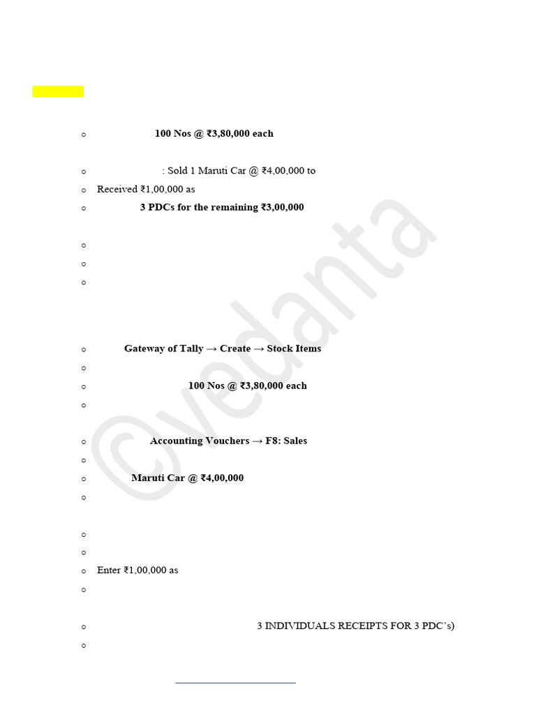 Managing Post-Dated Cheques in TallyPrime | PDF | Cheque | Payments