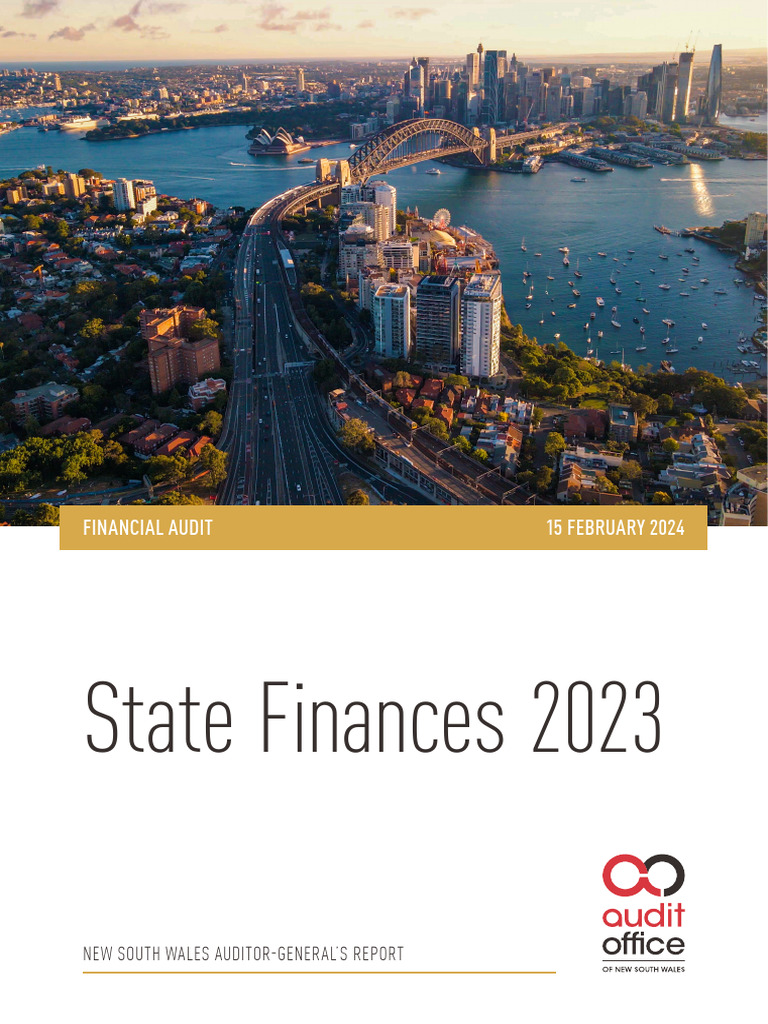 Financial Audit Report State Finances 2023 | PDF | Audit | Auditor's Report