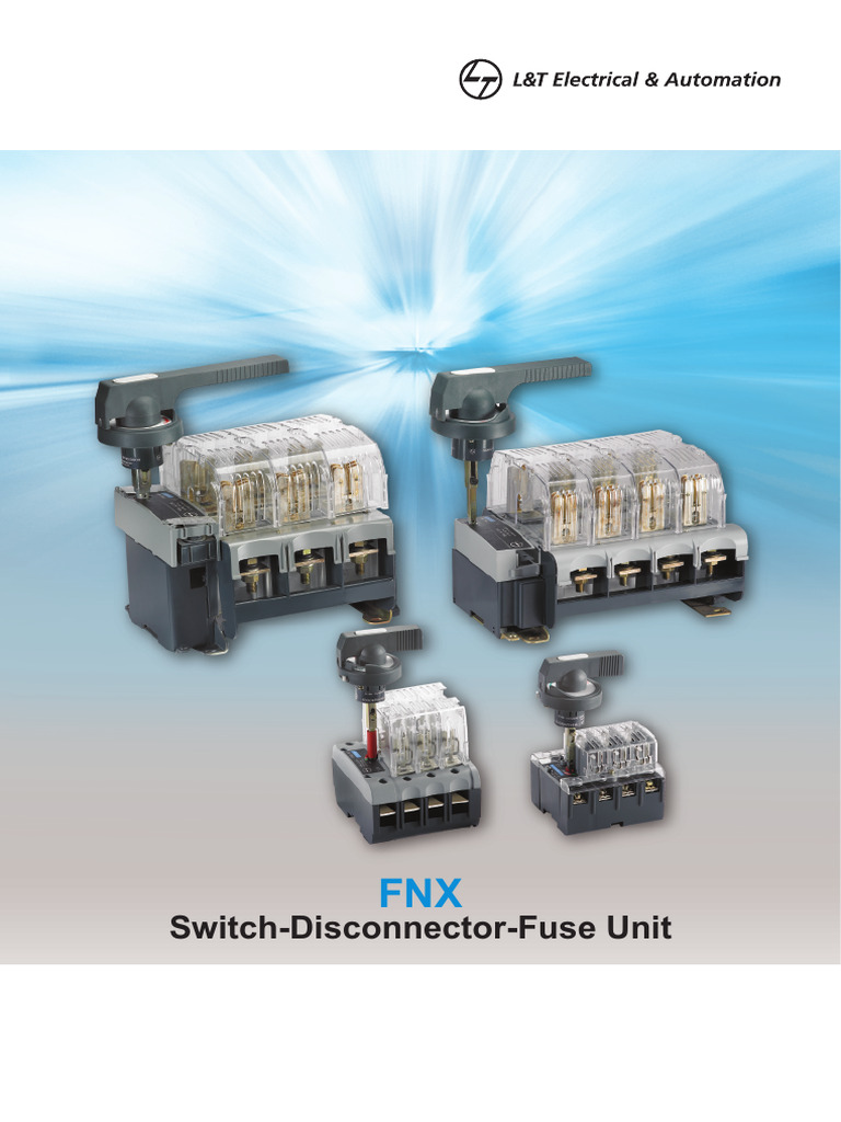 FNX Switch-Disconnector-Fuse Overview | PDF | Fuse (Electrical) | Capacitor