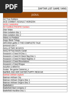 Daftar Games, Software, Dkk. | PDF | Harry Potter | Video Games