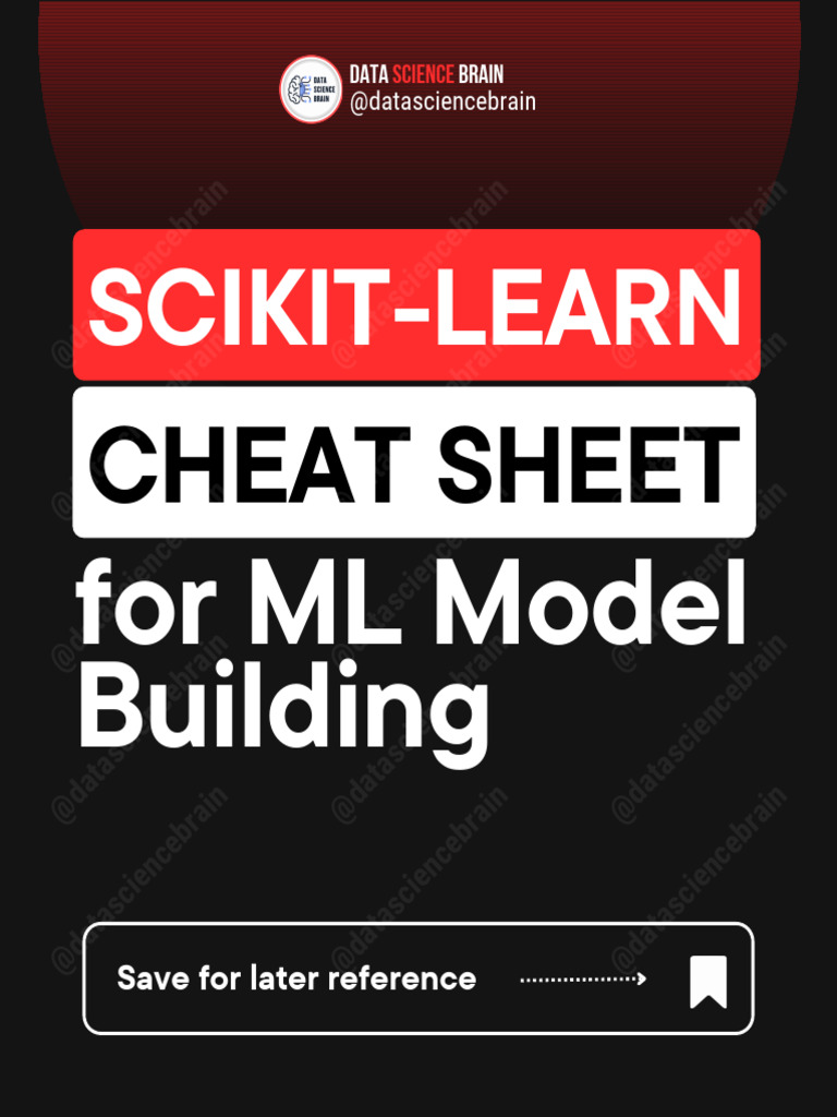 Scikit-Learn ML Model Cheat Sheet | PDF | Multivariate Statistics ...