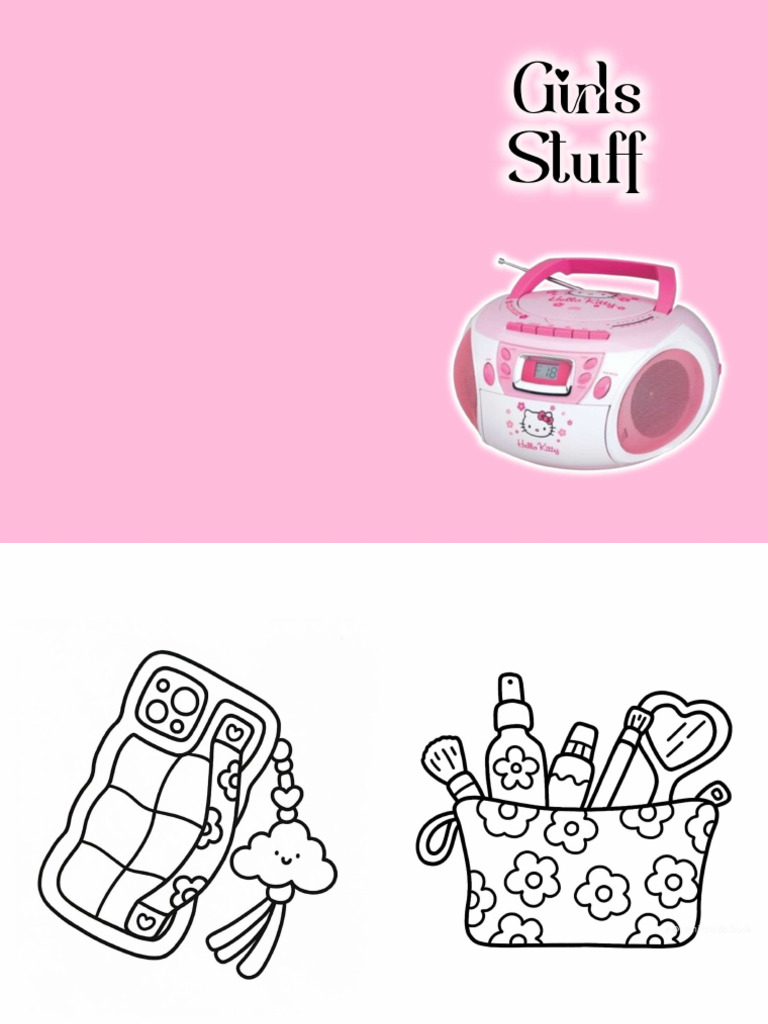 Coloring Book - Girls' Stuff | PDF
