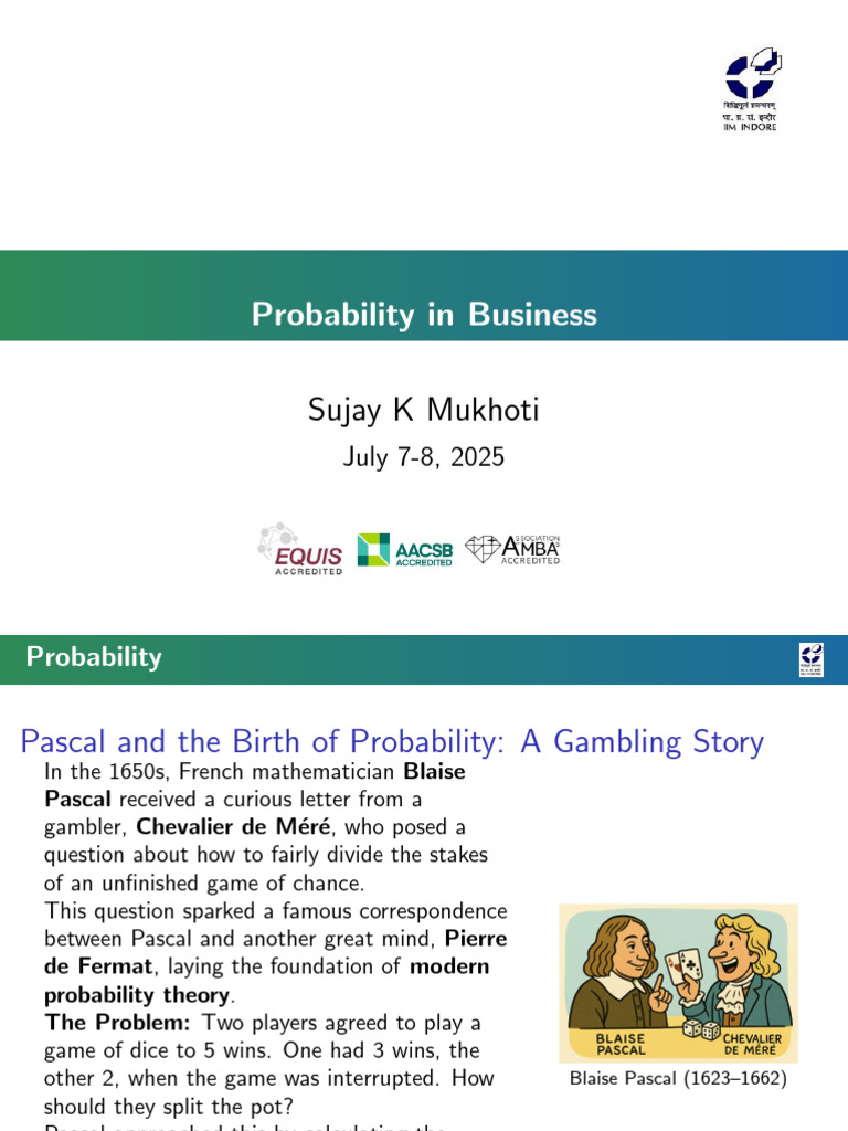 Business Applications of Probability Theory | PDF | Probability ...