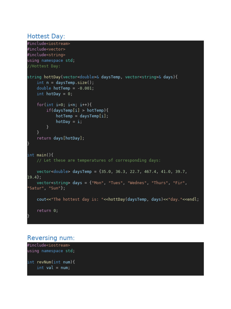 C++, Practice Questions | PDF