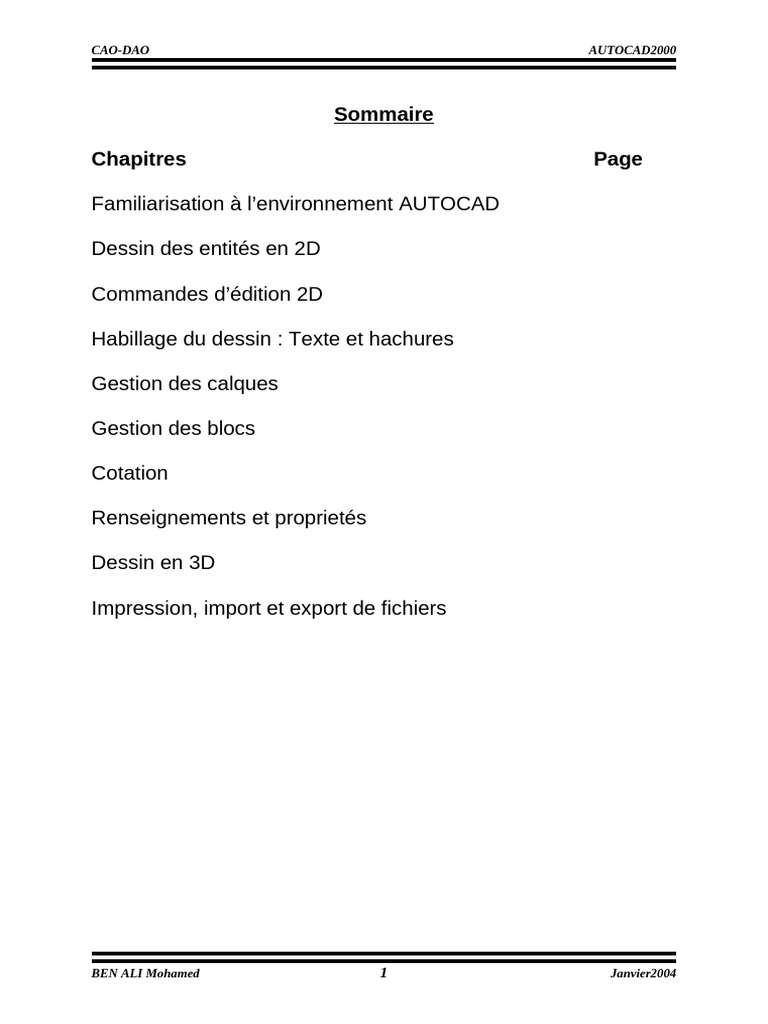 Guide complet sur AutoCAD 2000 | PDF | Fichier informatique | AutoCAD