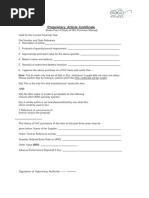 GFR Rule 154 Certificate Form | PDF