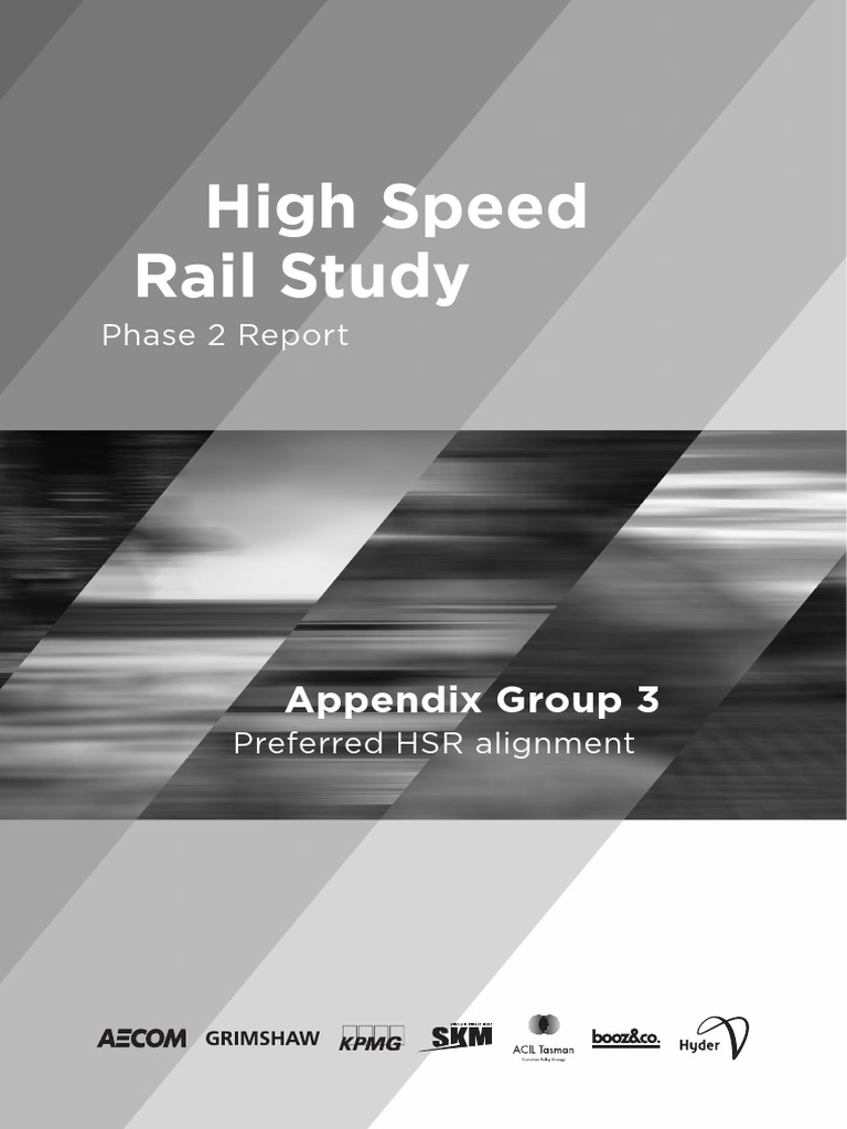 Preferred HSR Alignment Evaluation Report | PDF | High Speed Rail ...
