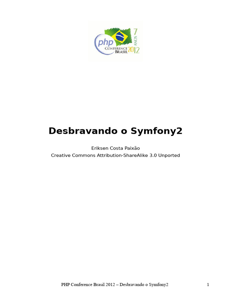 Guia Completo do Symfony2 para Iniciantes | PDF | Classe (programação ...