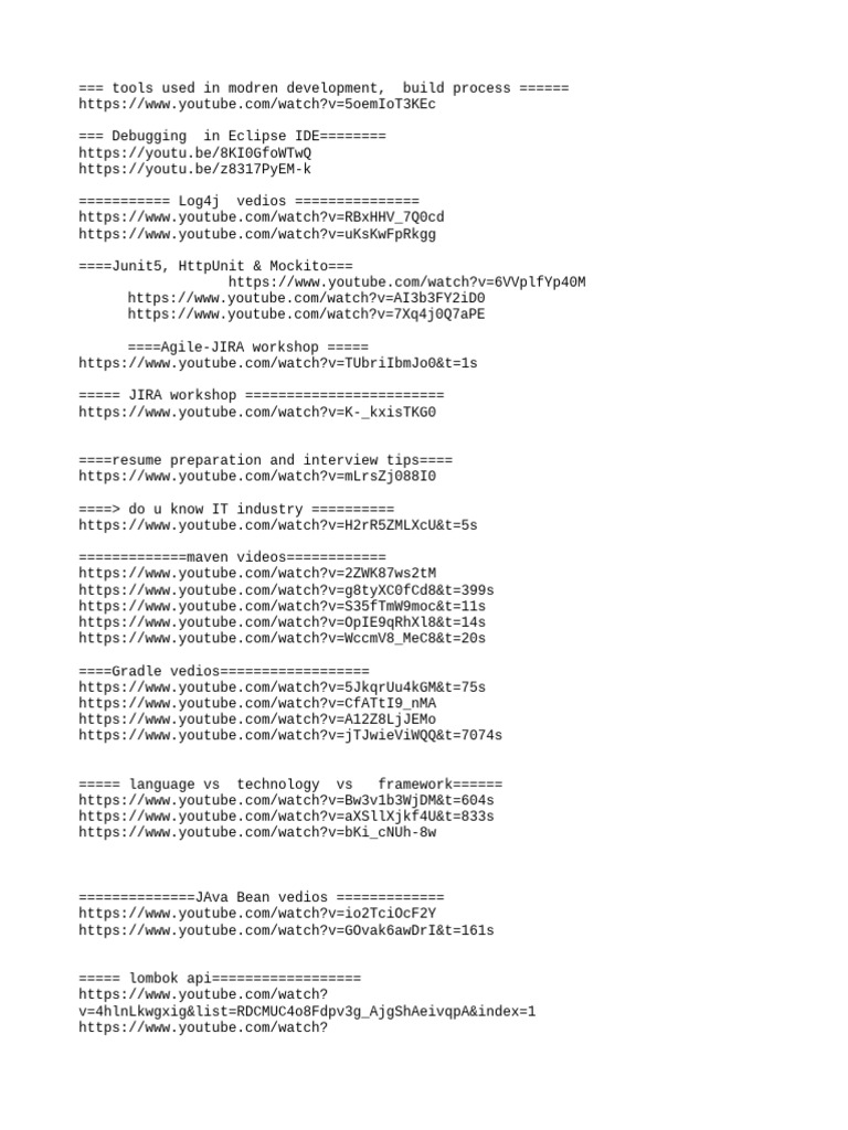 Tool Video Urls | PDF