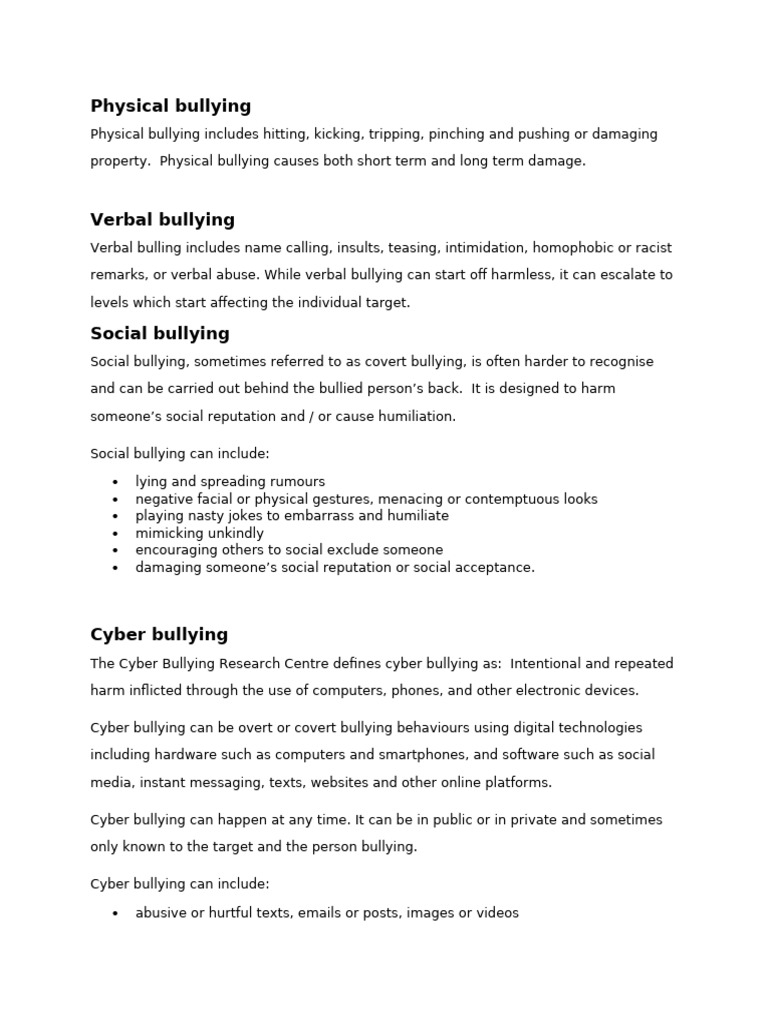 Effects of Bullying | PDF