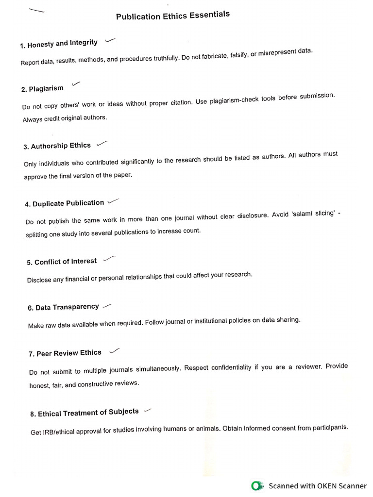 Publication Ethics | PDF