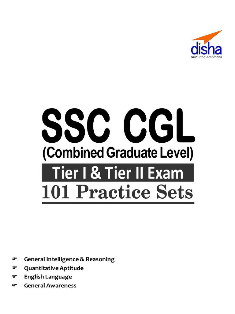SSC CGL Tier 1 and Tier 2 101 Practice | PDF