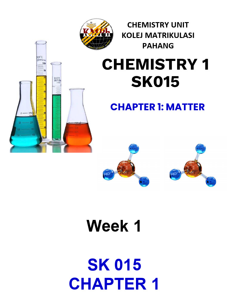 Chemistry 1: Matter Overview | PDF | Atoms | Isotope