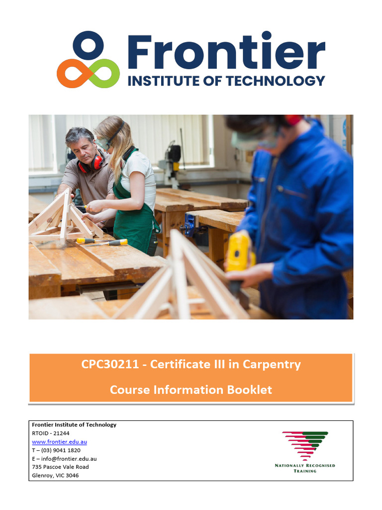 CPC30211 - Certificate III in Carpentry | PDF