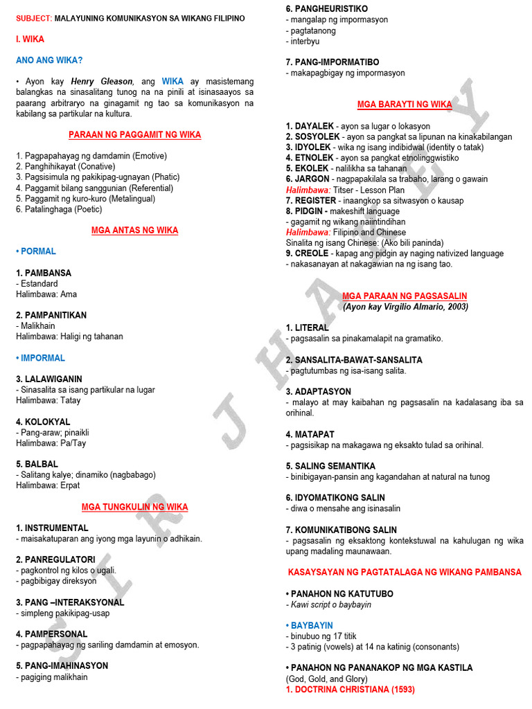 Gen Ed Notes | PDF