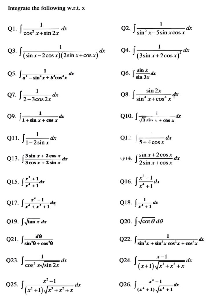 Class Xii CH - 7 Integration | PDF