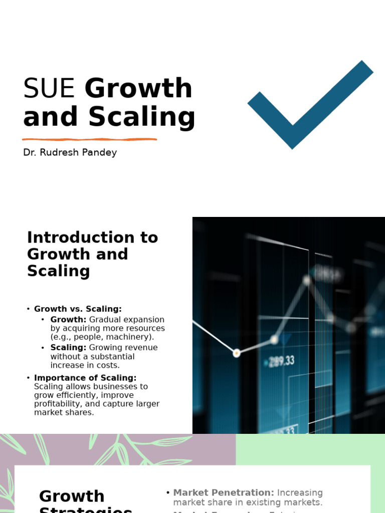 SUE Growth and Scaling | PDF | Mergers And Acquisitions | Valuation ...