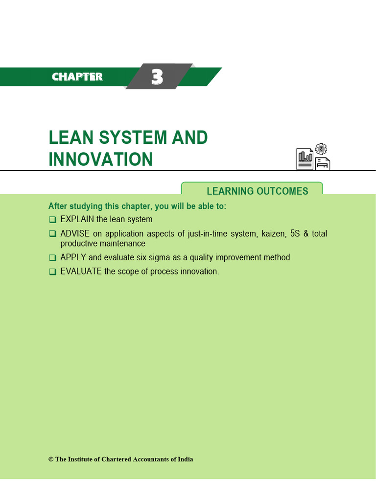 Lean System and Innovation Overview | PDF | Lean Manufacturing | Inventory