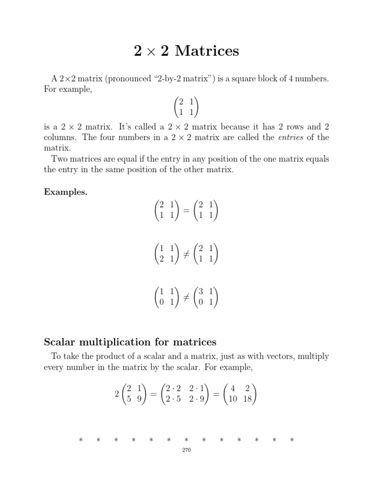 Understanding the Identity Matrix | PDF | Matrix (Mathematics) | Algebra