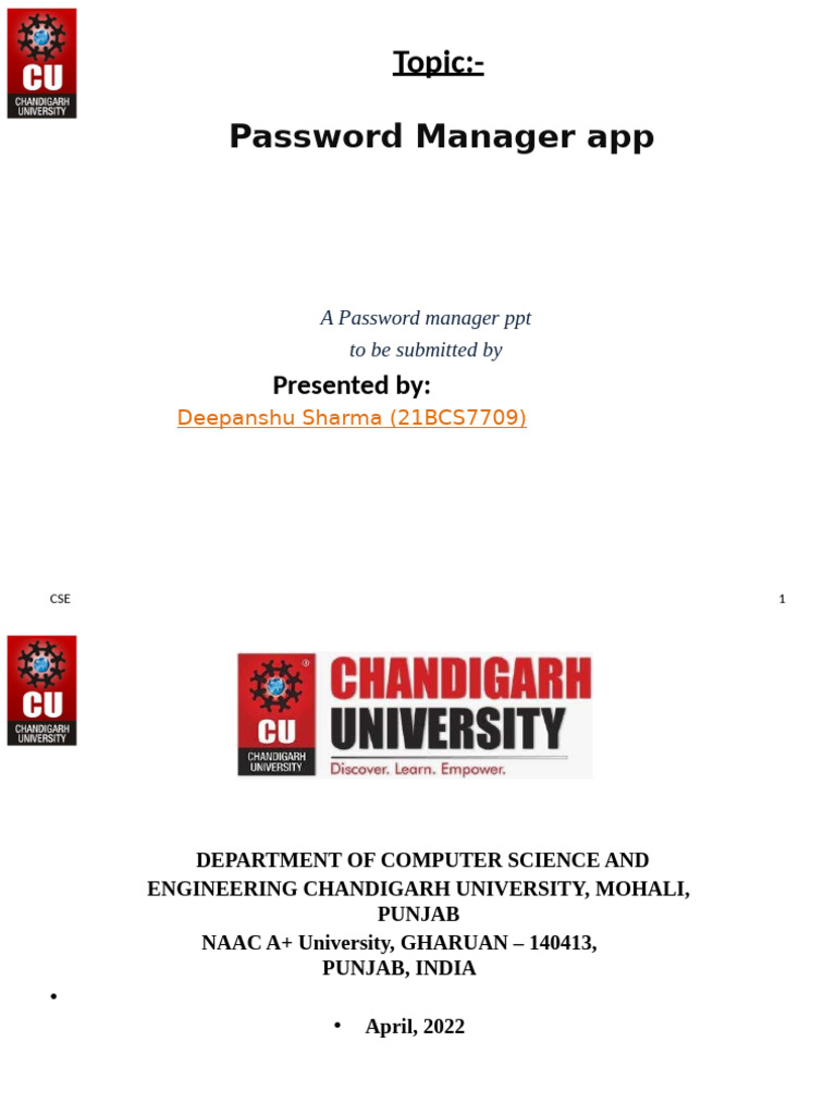 Password Manager App Overview and Features | PDF | Password | Mobile App