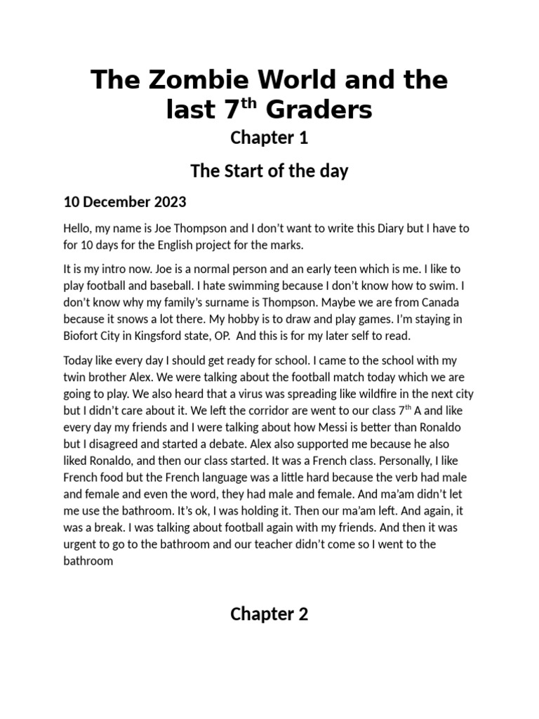 Zombie Survival Diary: Chapter 1 | PDF