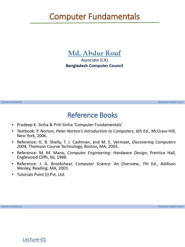 Understanding Computer Fundamentals | PDF | Computing | Electronics