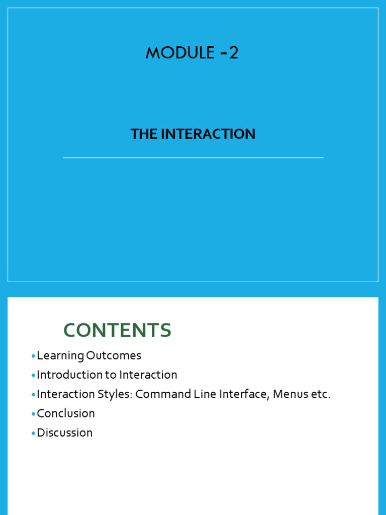 Understanding Interaction Styles in Computing | PDF | Graphical User ...