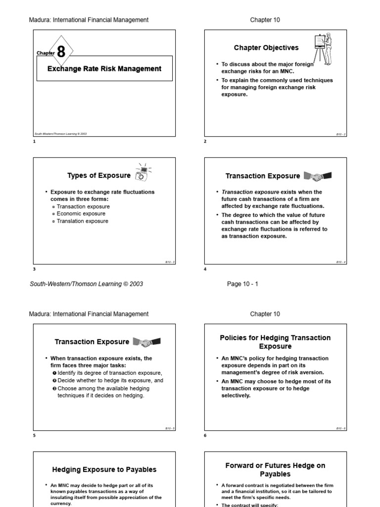 Exchange Rate Risk Management Strategies | PDF | Hedge (Finance ...