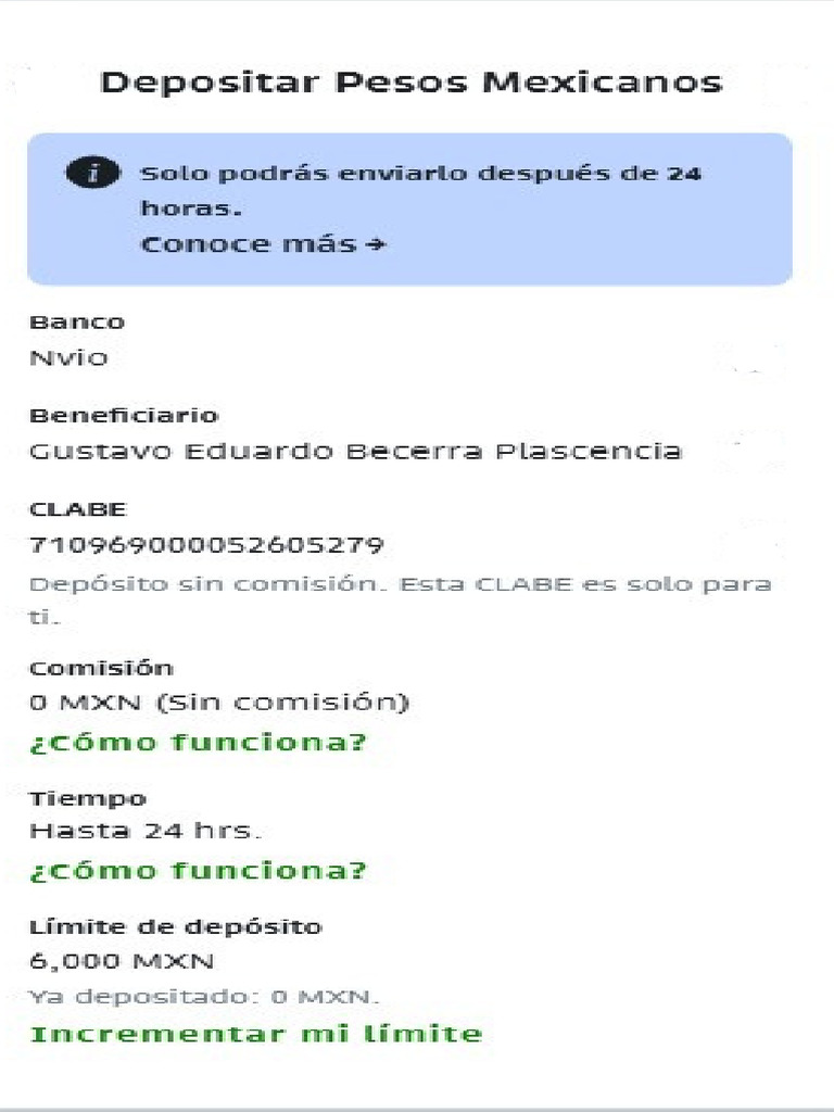 Comprobante Nvio | PDF