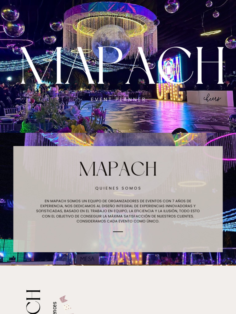 Eventos personalizados con Mapach | PDF