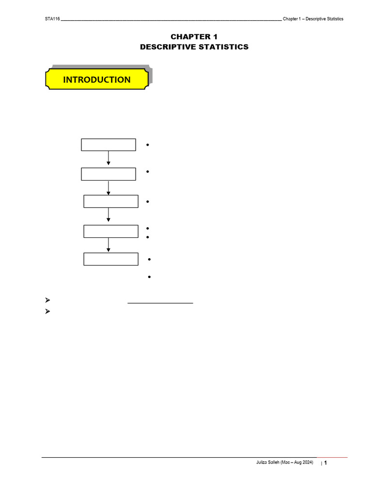 Descriptive Statistics Overview | PDF | Sampling (Statistics) | Statistics