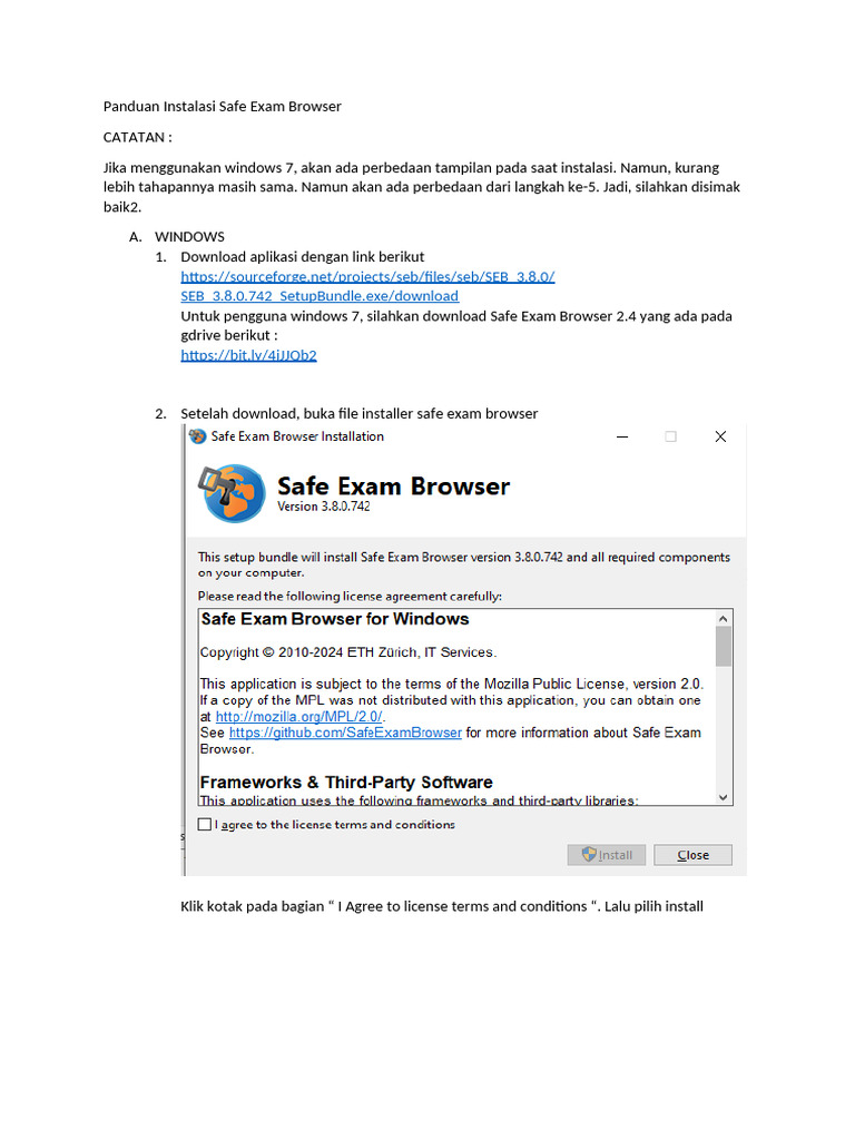 Panduan Instalasi Safe Exam Browser 3.8.0 | PDF