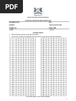 NGSA 2025 Mathematics Practice Test | PDF | Mathematics | Arithmetic