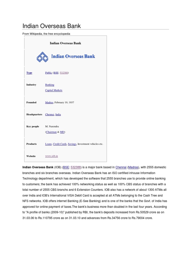 indian overseas bank credit card form