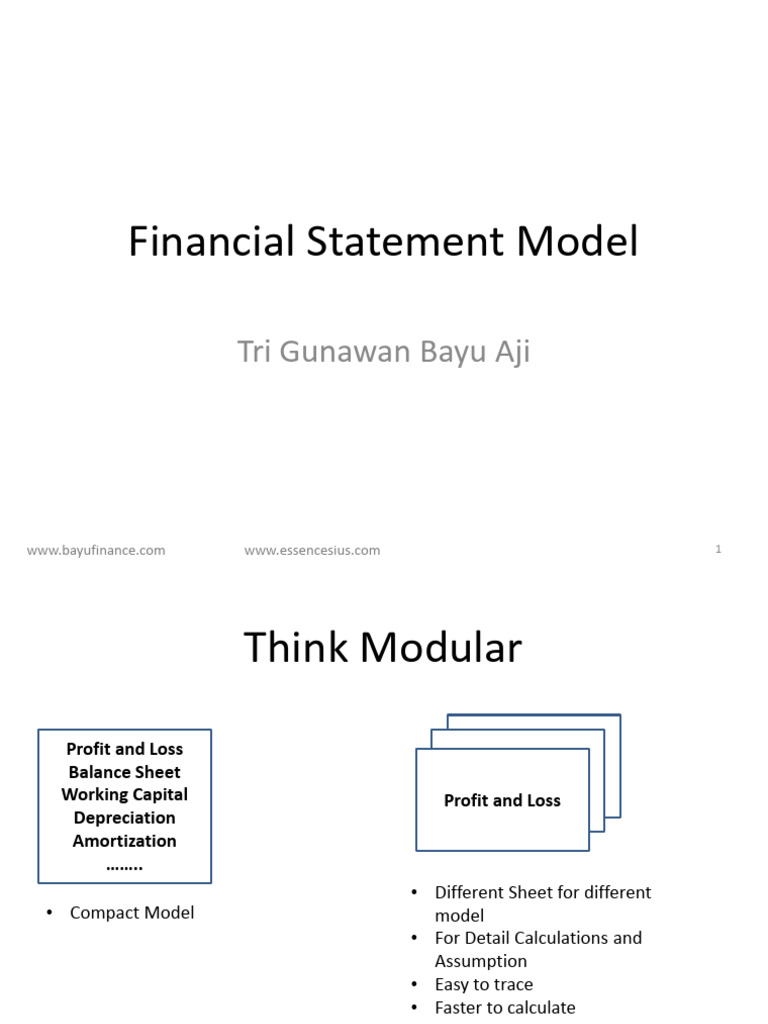 Financial Statement Modeling Guide | PDF | Free Cash Flow | Equity ...