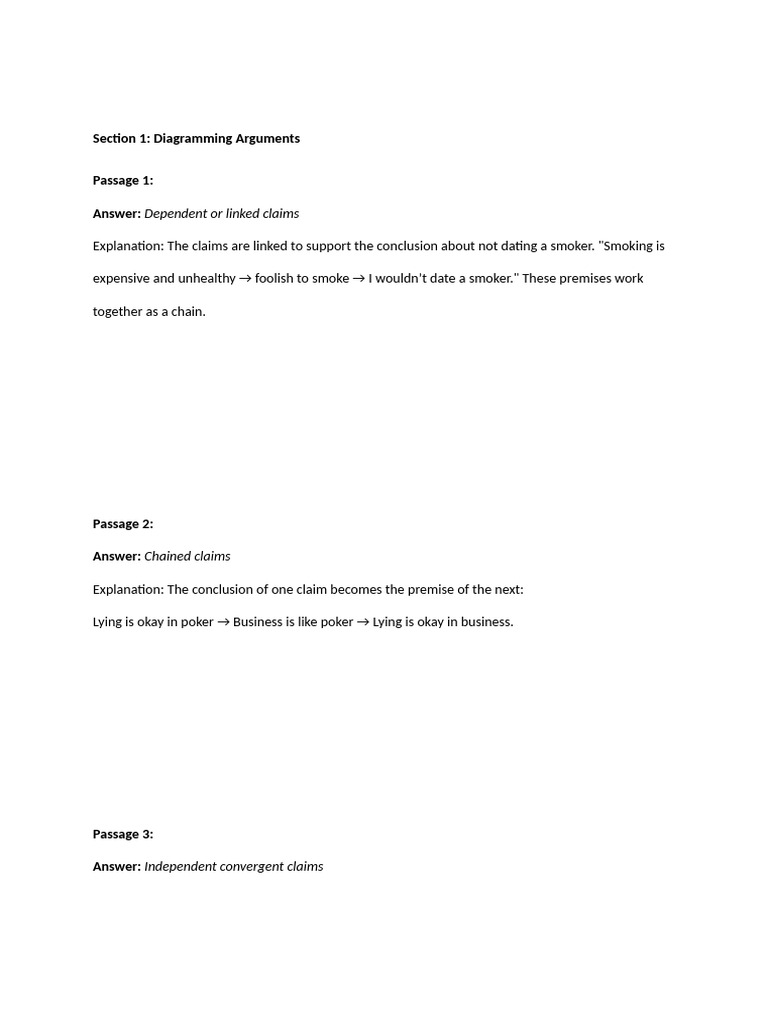 Diagramming Smoking Arguments | PDF | Argument | Logic