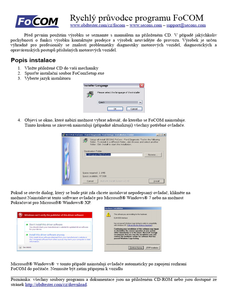 Focom Quickstart CZ | PDF