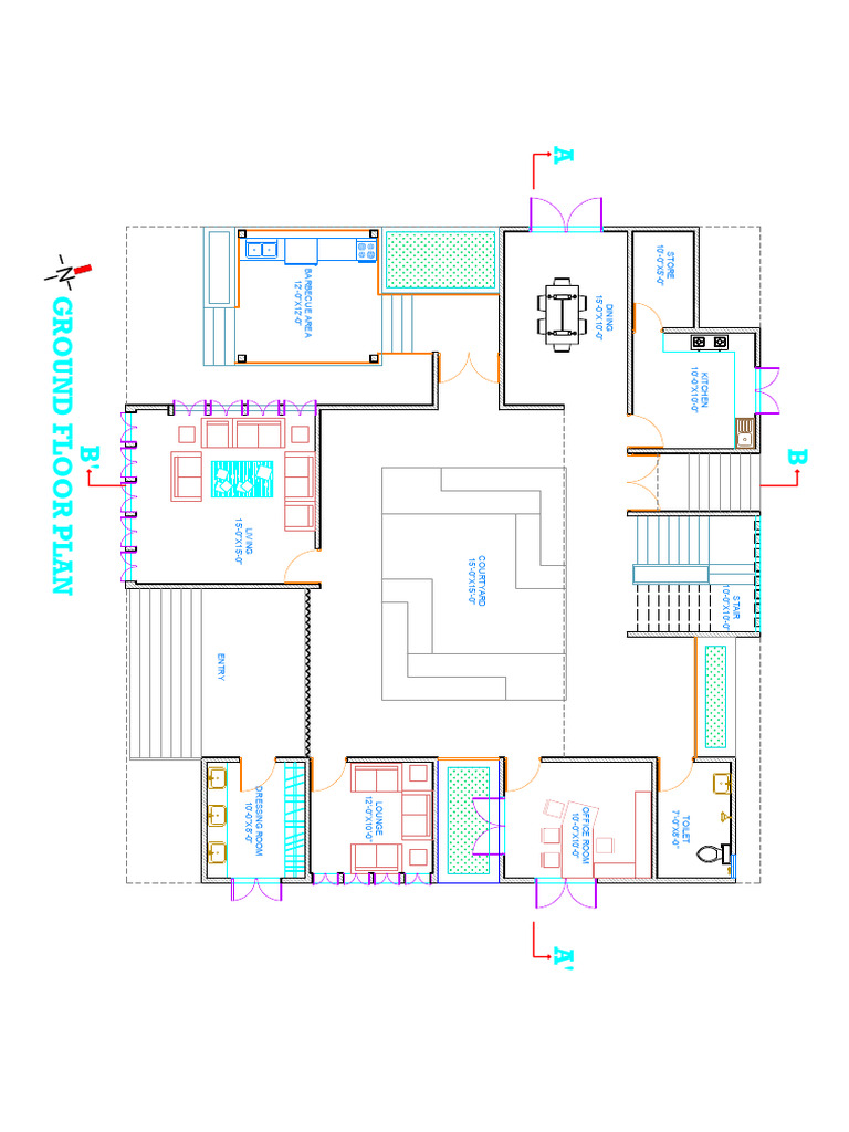 Ground Floor Plan Layout Dimensions | PDF