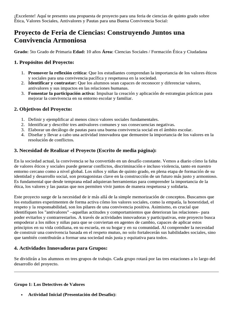 Feria de Ciencias 2025 | PDF | Sociedad