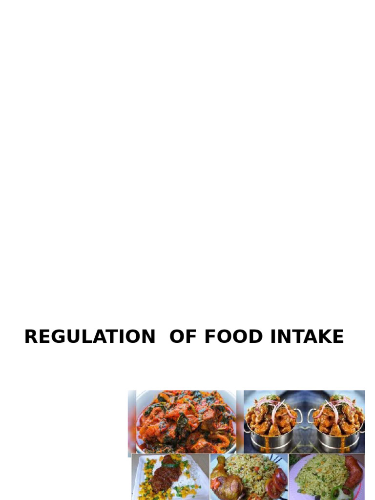 Food Intake Regulation Mechanisms | PDF | Eating | Leptin