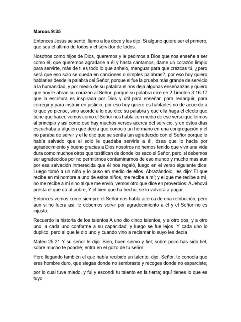 Servicio y Gratitud en la Fe Cristiana | PDF