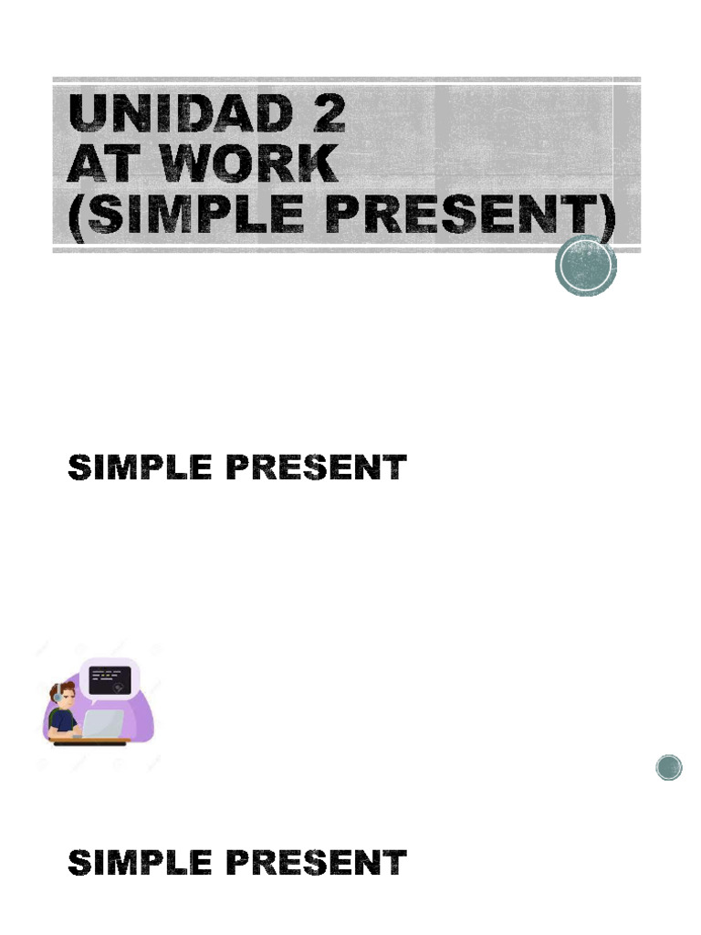 Uso del Presente Simple en Inglés | PDF | Palabra | Unidades Semánticas