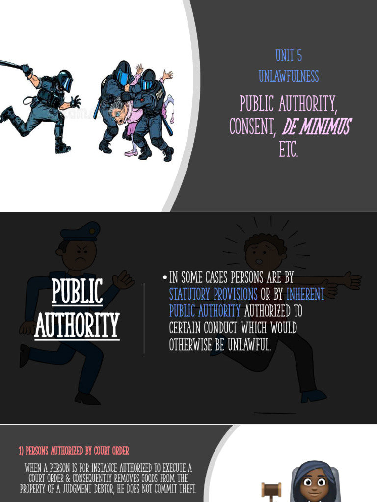 Public Authority and Consent in Law | PDF | Crimes | Crime & Violence